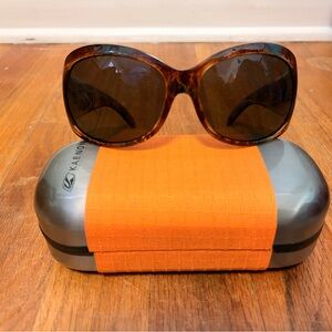 Women’s Kaenon Delite Polarized Tortoise Sunglasses Made in Italy Y2K Luxury